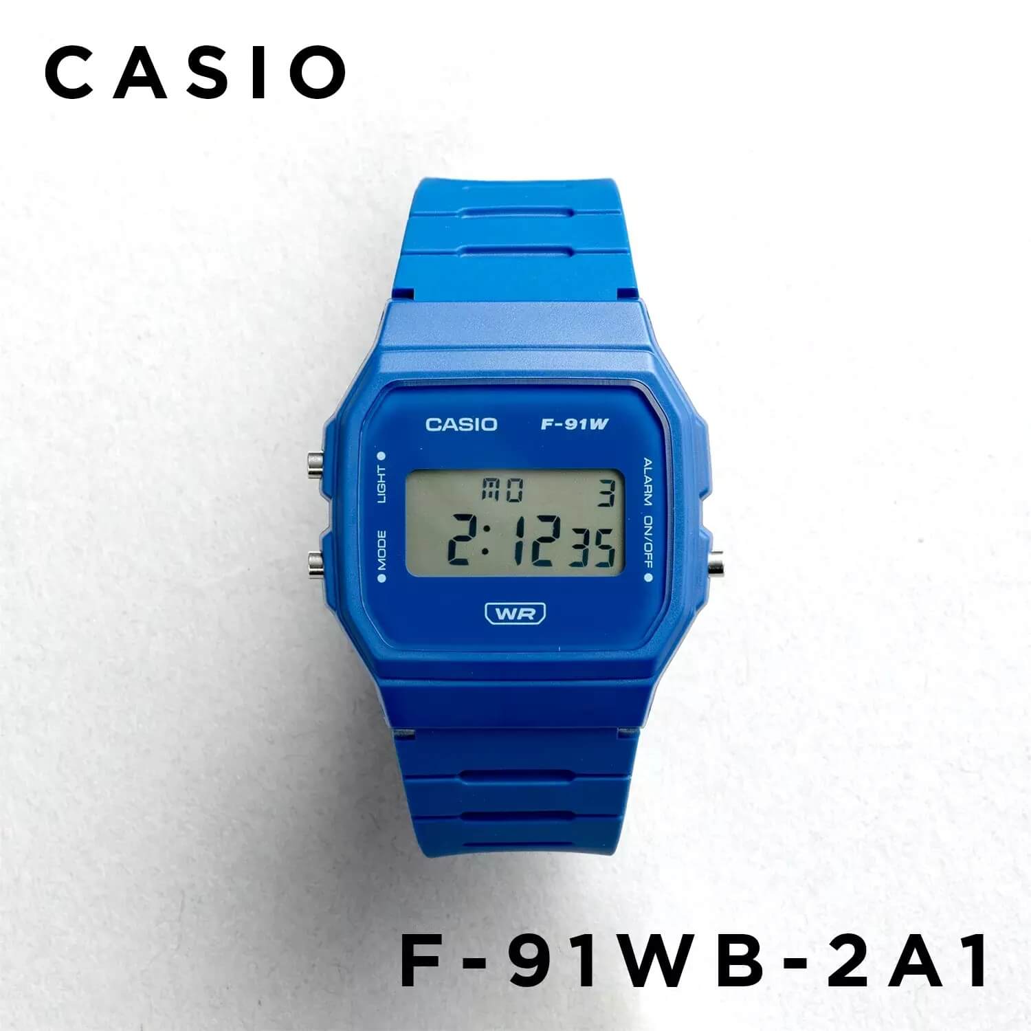 WW2923 Casio Pop Digital Resin Belt Watch F-91WB-2A1DF