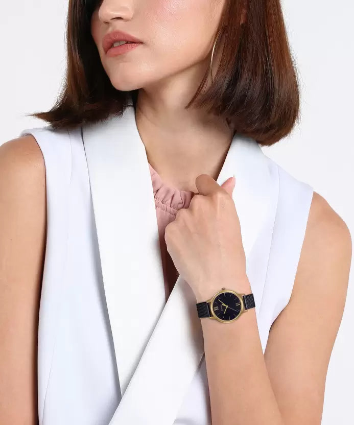 WW2795 Casio Standard Ladies Mesh Chain Watch LTP-E157MGB-1BDF