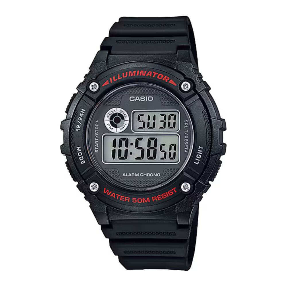 Casio W-216H-1AVDF Watch – - Main Image