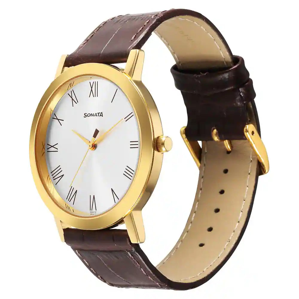 Sonata 77108YL01 Watch