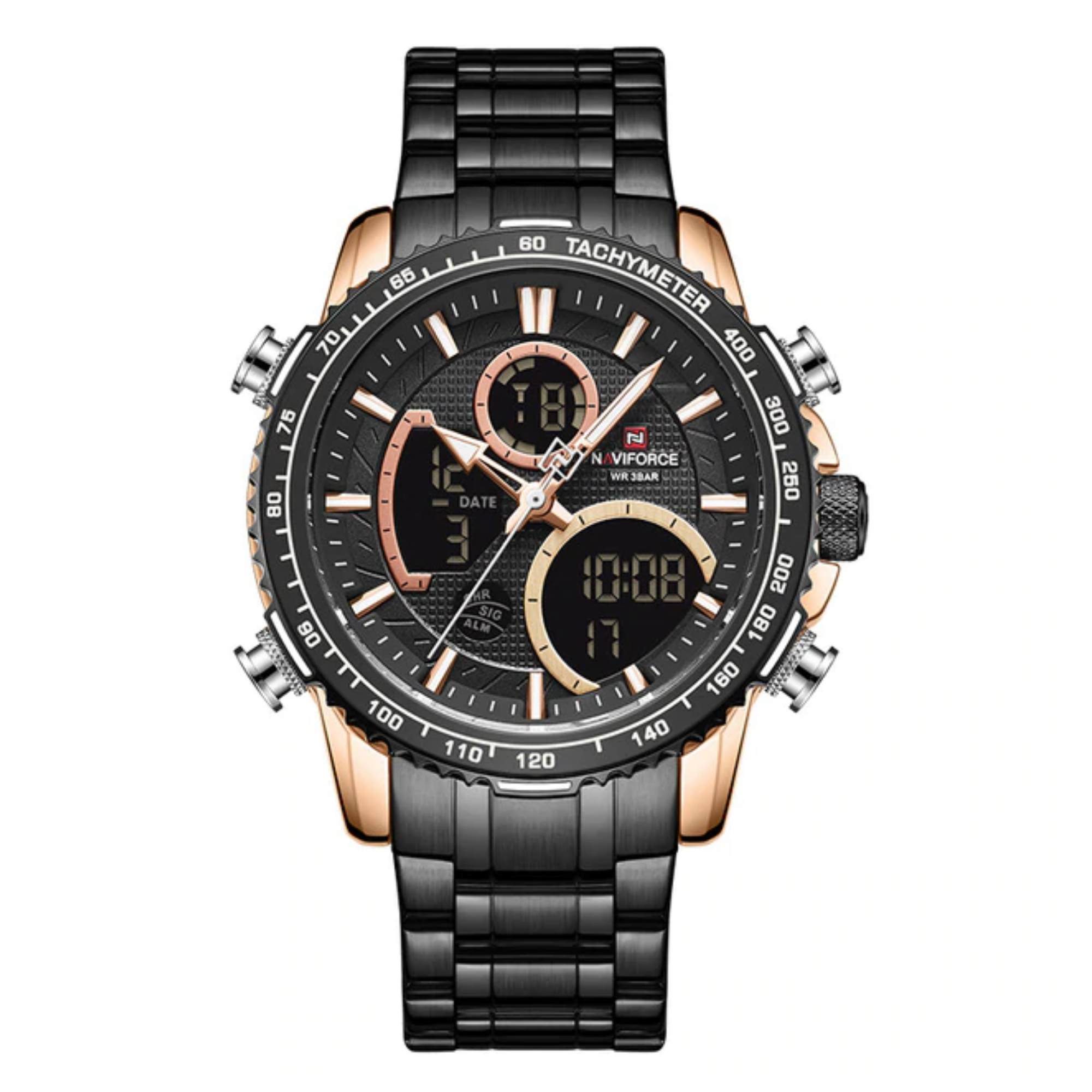 WW1210 Original Naviforce Multifunction Dual Time Chain Watch NF9182M at Best Price in Bangladesh STYLEBUD.COM