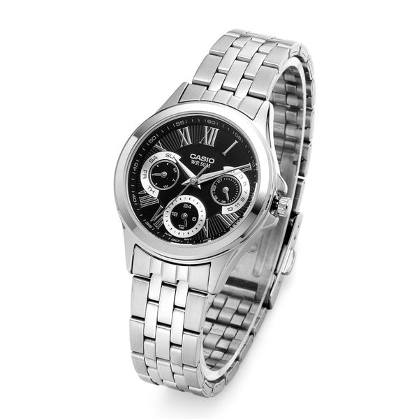 WW1198 Casio Enticer Multifunction Ladies Chain Watch LTP-E308D-1AVDF