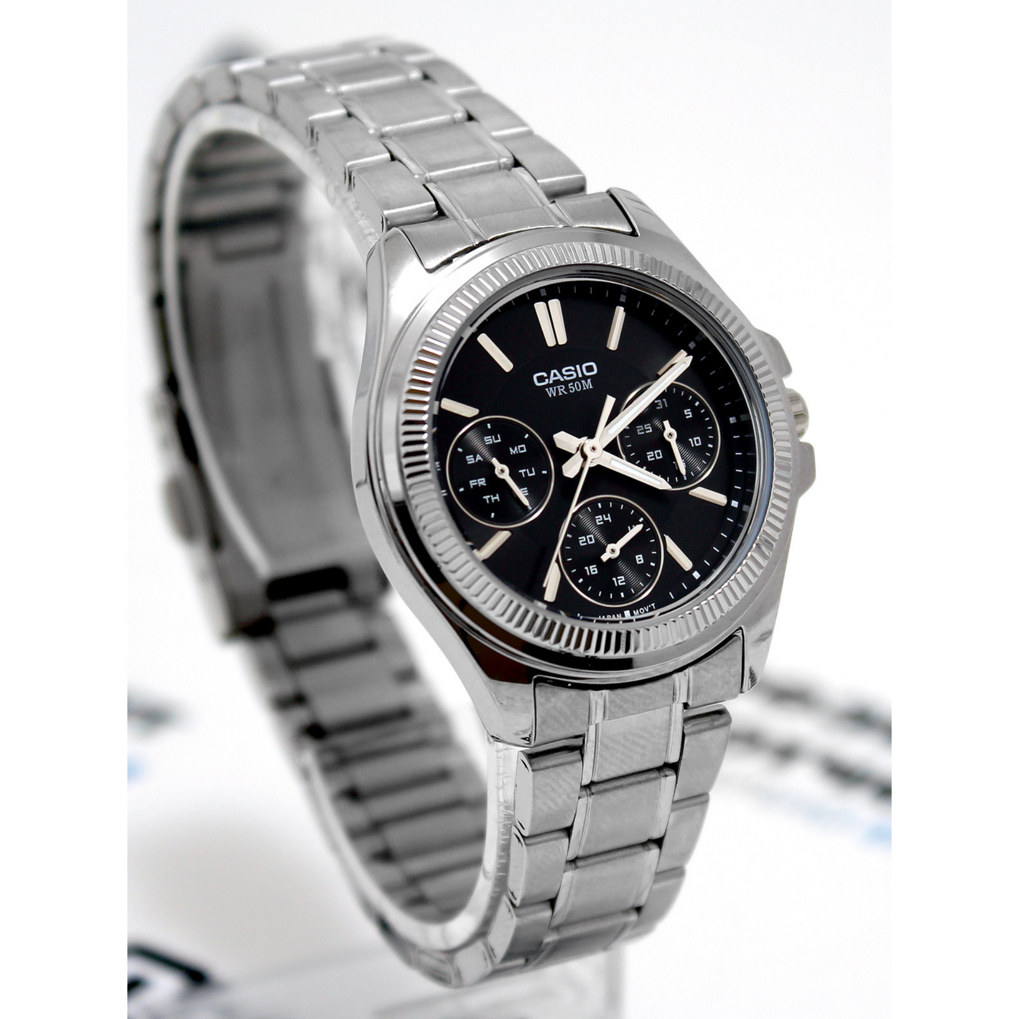 WW1282 Casio Enticer Multifunction Ladies Chain Watch LTP-2088D-1AVDF