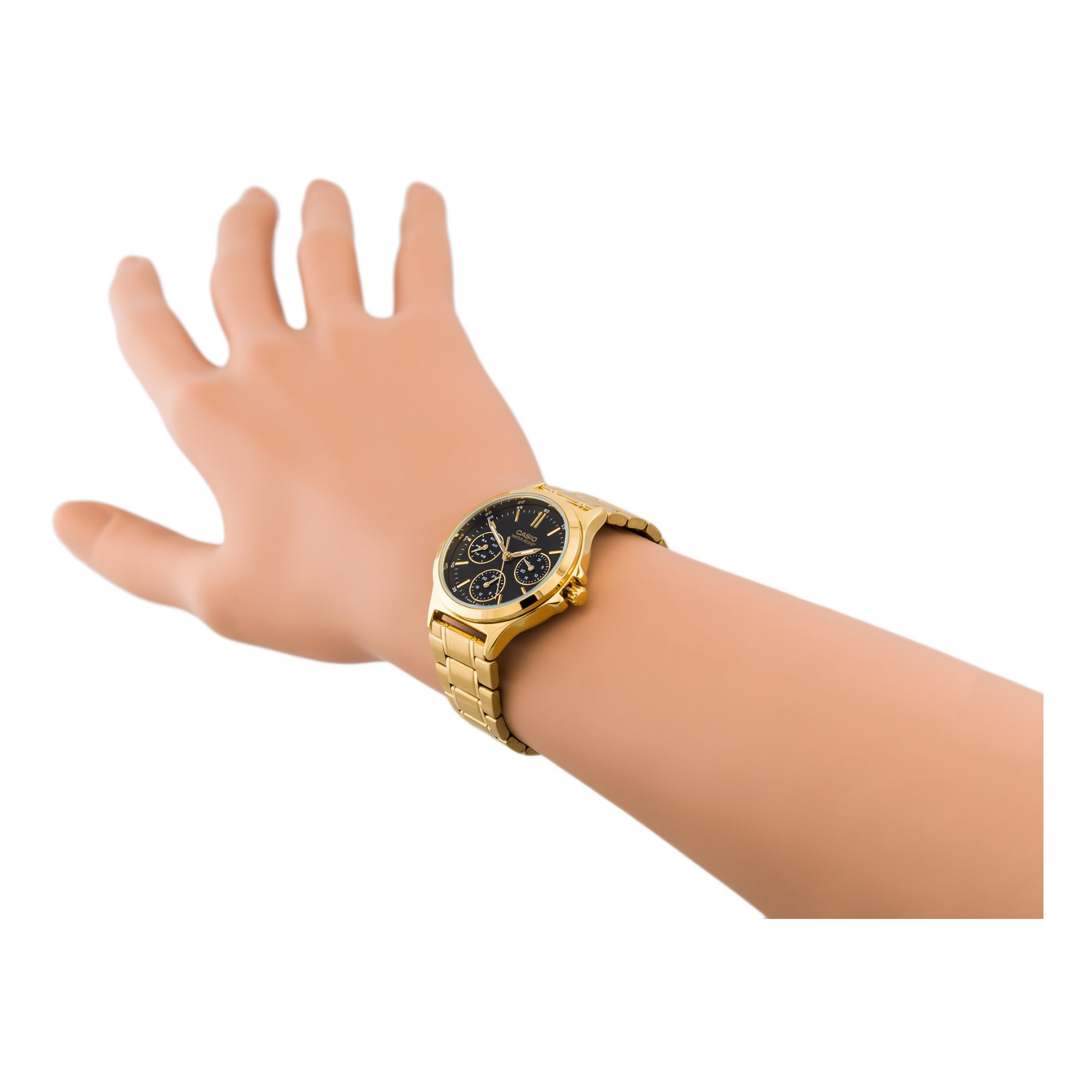 WW1228 Casio Enticer Multifunction Golden Ladies Chain Watch LTP-V300G-1AUDF