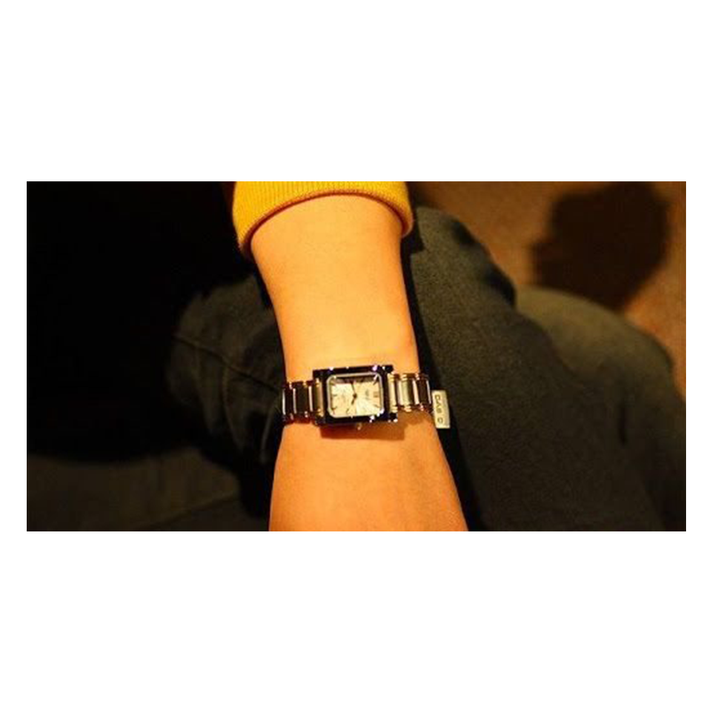 WW0295 Casio Beside Date Stainless Steel Ladies Chain Watch BEL-100D-7AVDF