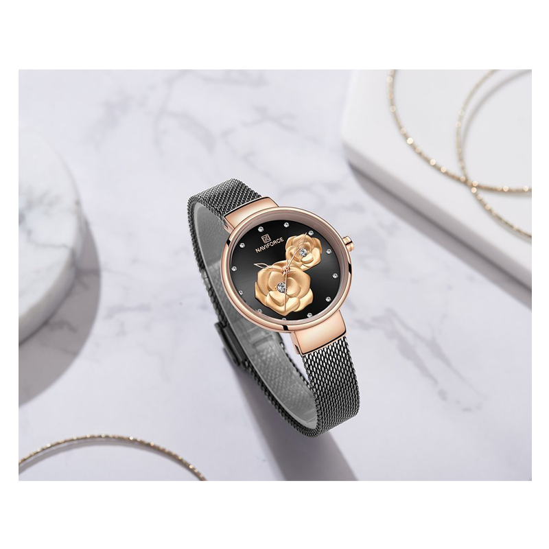 WW1175 Naviforce Ladies Mesh Chain Watch NF5013L