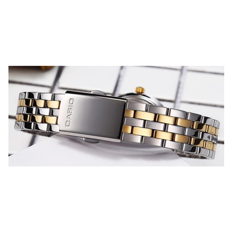 WW0031 Casio Enticer Two Tone Ladies Chain Watch LTP-E408SG-7AVDF