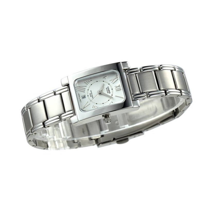 WW0299 Casio Beside Date Stainless Steel Ladies Chain Watch BEL-100D-7A2VDF