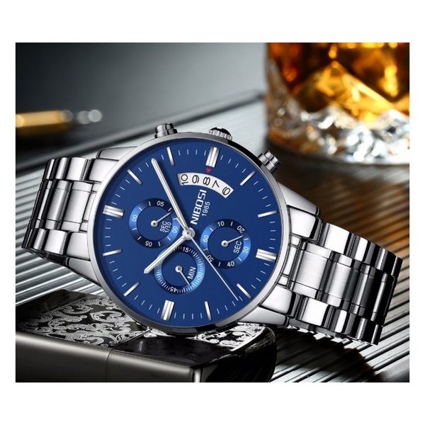 Nibosi Chronograph Date Chain Watch NI2309 in Bangladesh