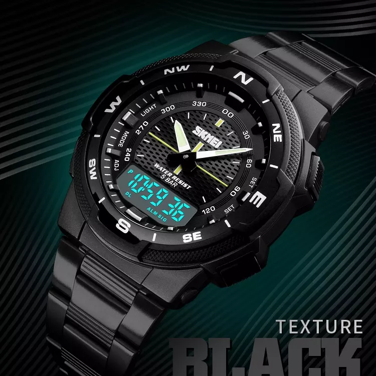 WW1547 SKMEI Dual Time Chain Watch 1370 - Main Image