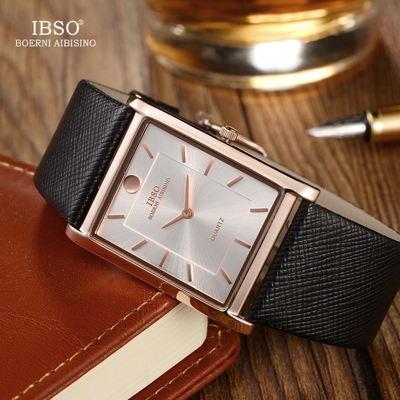 WW0271 IBSO Slim Rose Gold Leather Belt Watch B2232G