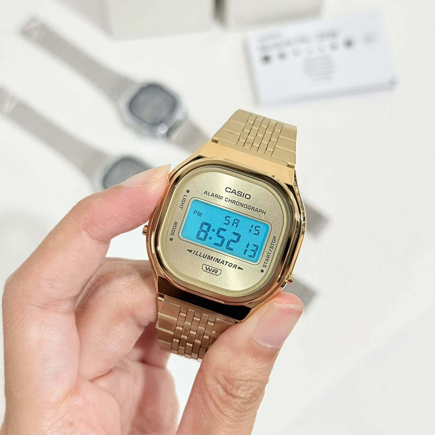 WW3227 Casio Vintage Illuminator Digital Chain Watch A140WEG-9ADF