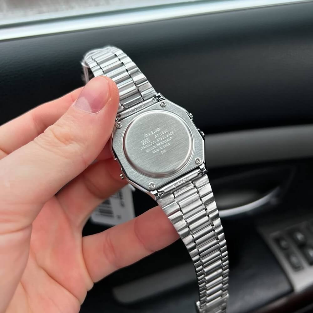 WW1490 Casio Vintage Digital Chain Watch A158WA-1DF