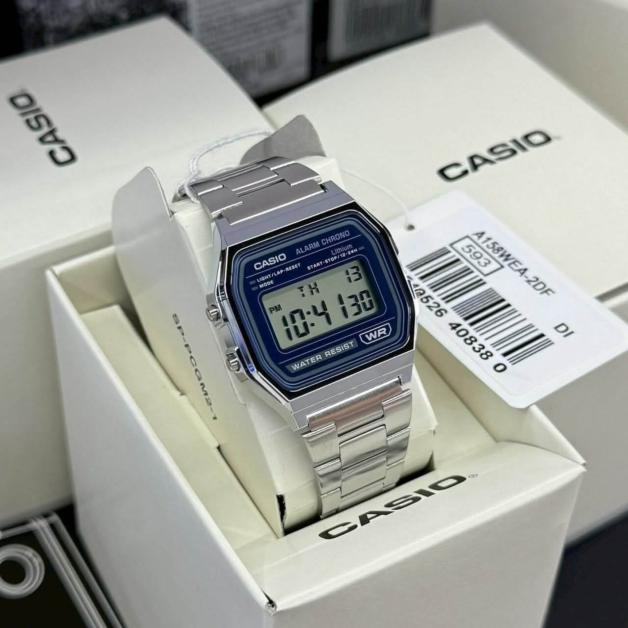 WW3206 Casio Vintage Digital Chain Watch A158WEA-2DF