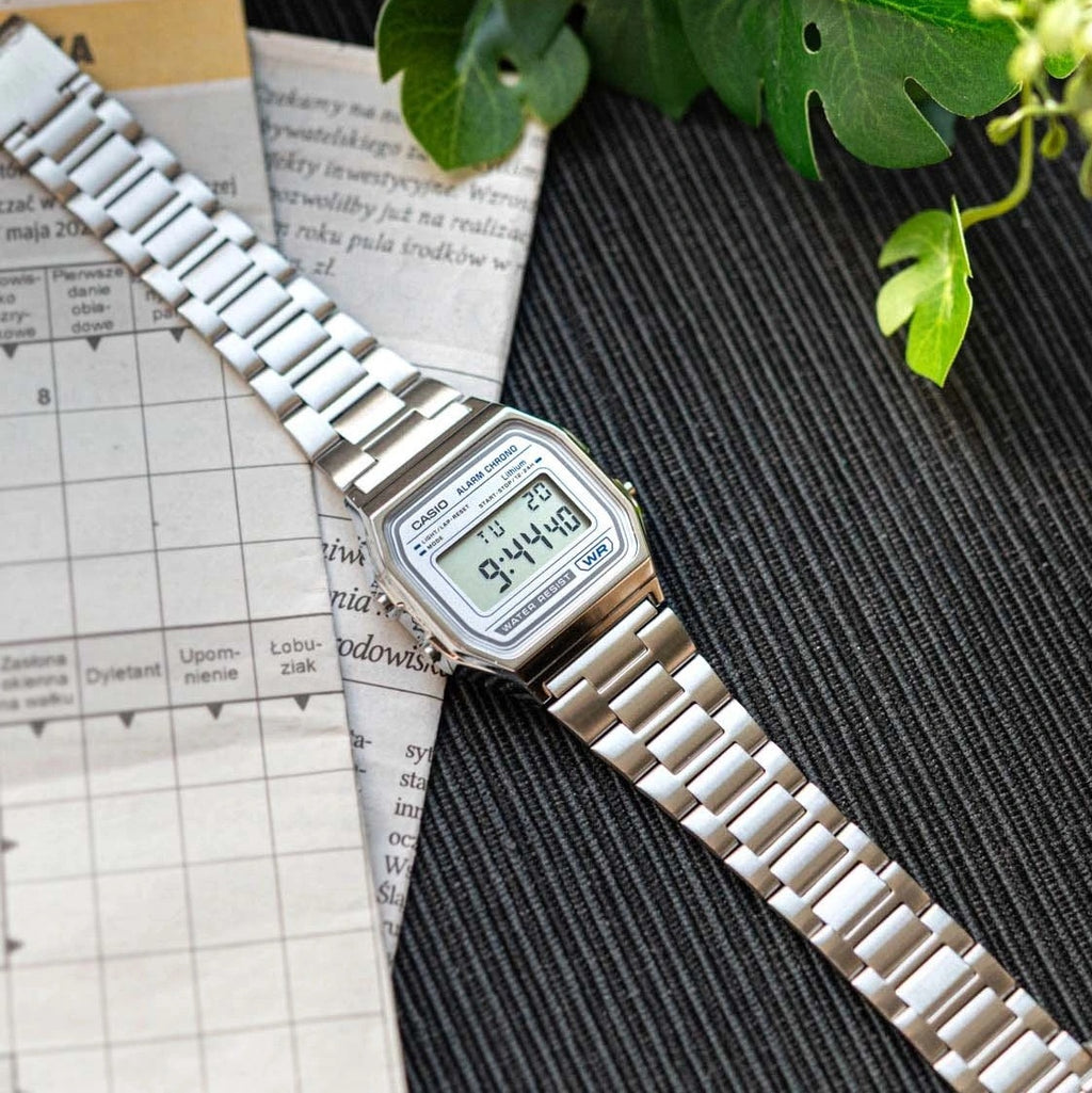WW3207 Casio Vintage Digital Chain Watch A158WEA-7DF