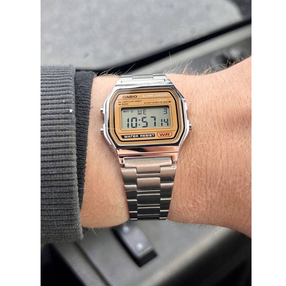 WW1392 Casio Vintage Digital Chain Watch A158WEA-9CF
