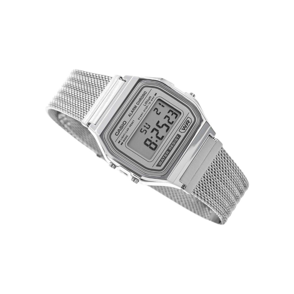 WW3209 Casio Vintage Digital Mesh Chain Watch A158WEM-7DF
