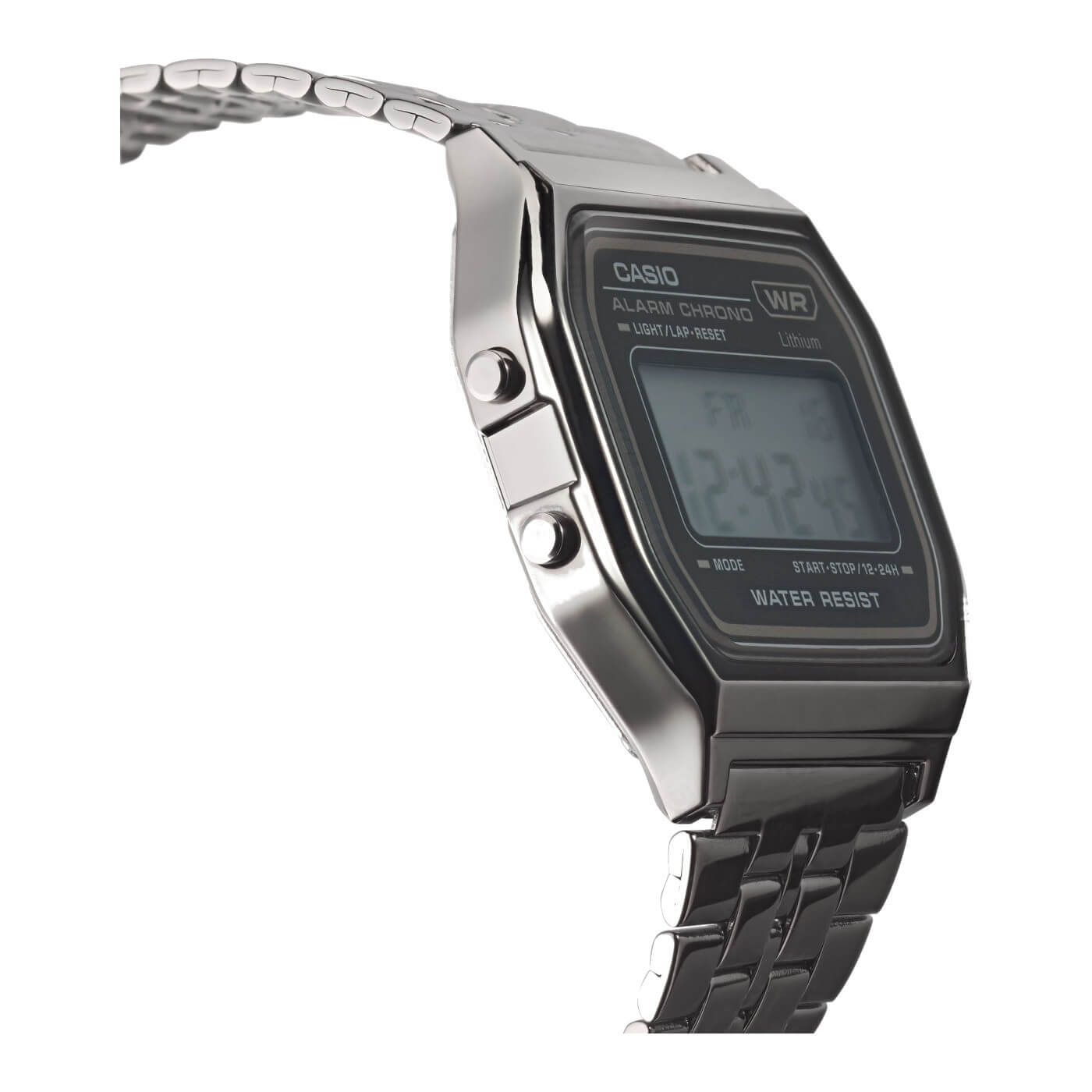 WW1491 Casio Vintage Digital Gunmetal Chain Watch A158WETB-1ADF