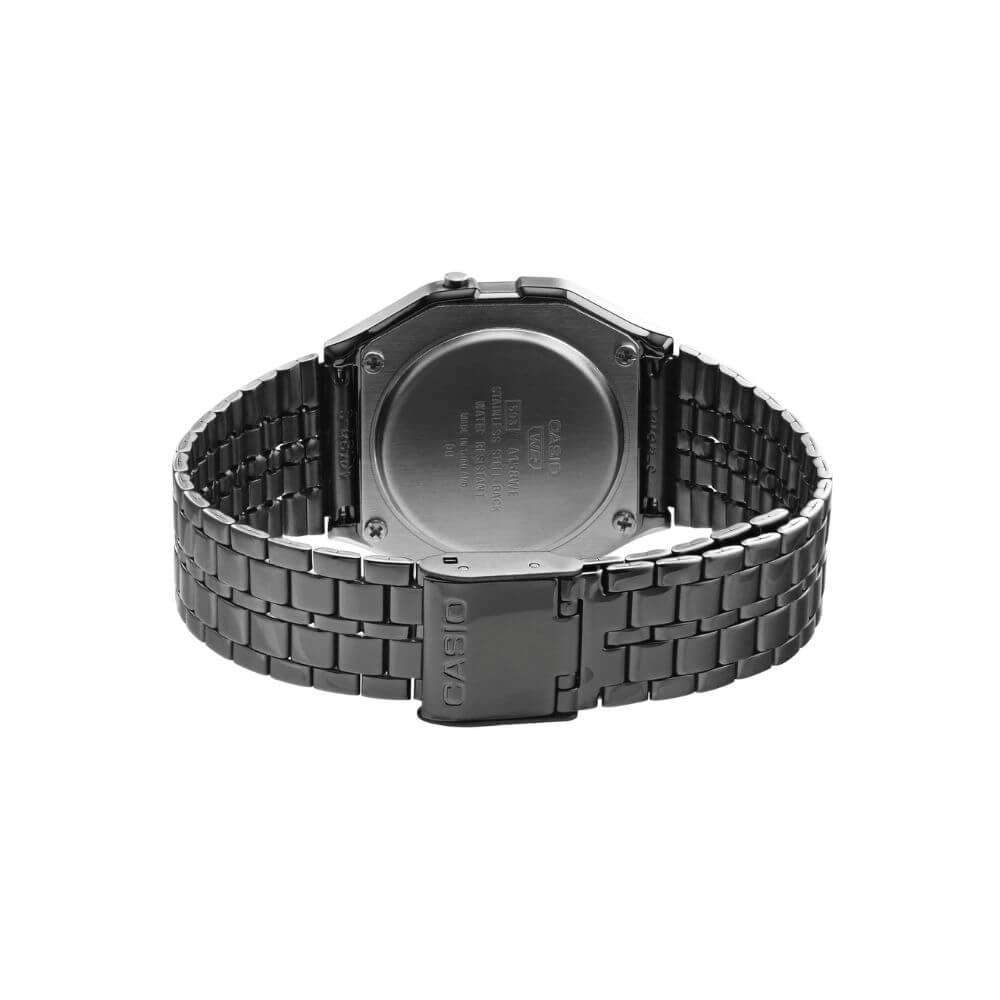 WW1491 Casio Vintage Digital Gunmetal Chain Watch A158WETB-1ADF