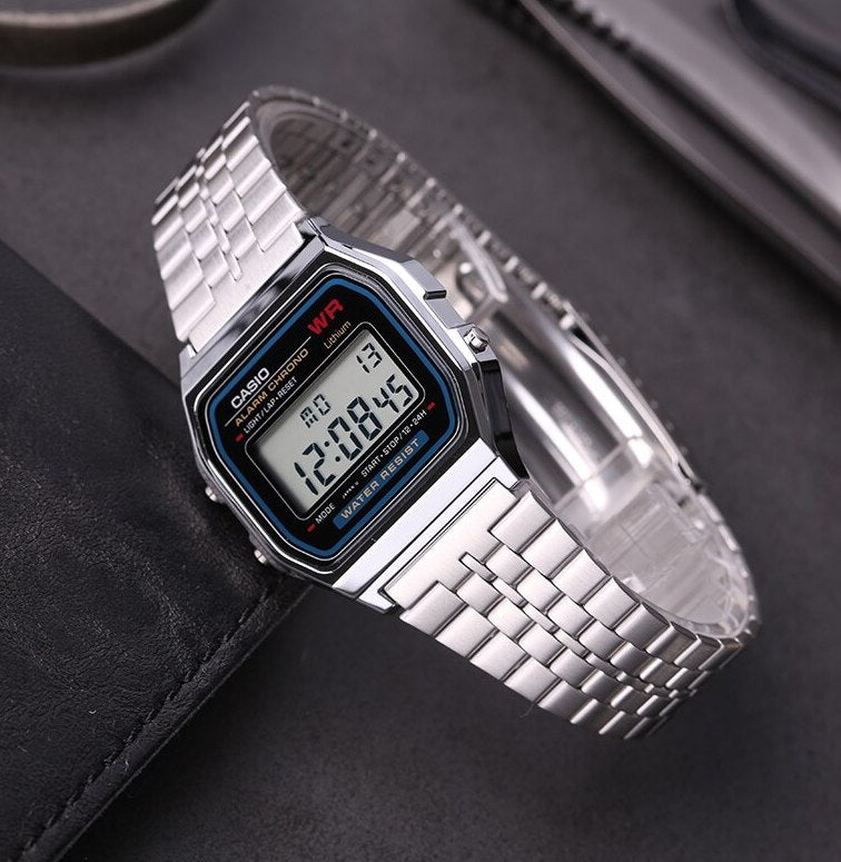 WW0488 Casio Vintage Digital Chain Watch A159W-N1DF