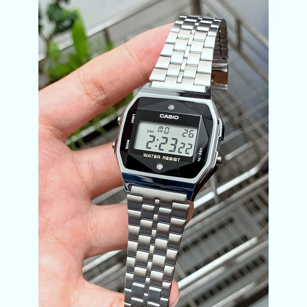Stainless Steel Casio With Diamonds Casio Diamond Series CASIO