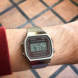 WW2869 Casio Vintage Illuminator Digital Chain Watch A168WA-5AYDF