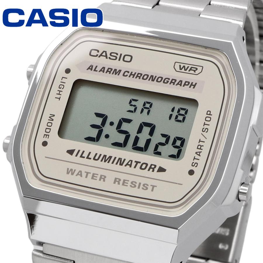 WW2870 Casio Vintage Illuminator Digital Chain Watch A168WA-8AYDF
