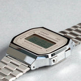 WW2870 Casio Vintage Illuminator Digital Chain Watch A168WA-8AYDF