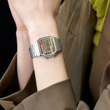 WW2871 Casio Vintage Illuminator Digital Chain Watch A168WEHA-9ADF