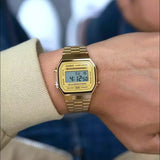 WW1893 Casio Vintage Illuminator Digital Chain Watch A168WG-9WDF