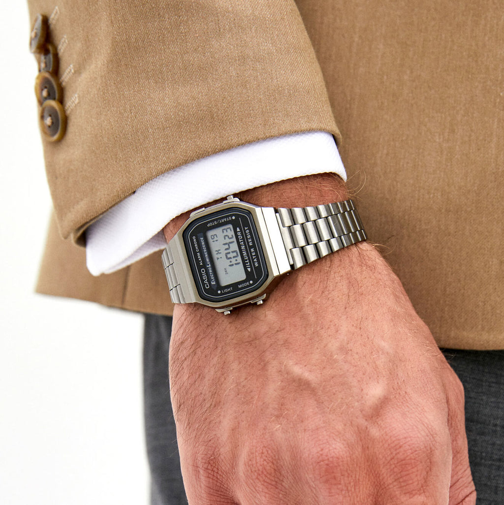 WW1894 Casio Vintage Illuminator Digital Chain Watch A168WGG-1ADF