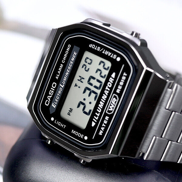 WW1894 Casio Vintage Illuminator Digital Chain Watch A168WGG-1ADF