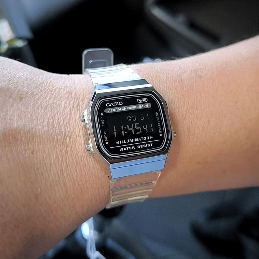 WW1896 Casio Vintage Illuminator Digital Resin Belt Watch A168XES-1BDF