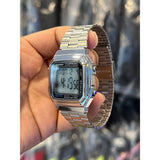 WW0725 Casio Vintage Dual Time Digital Chain Watch A178WA-1ADF