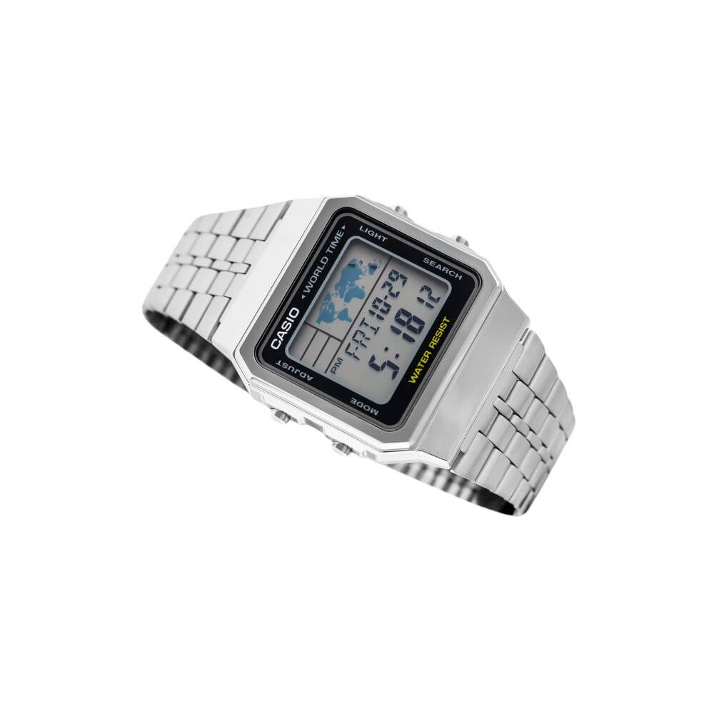 WW1898 Casio Vintage World Time Digital Chain Watch A500WA-1DF