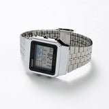 WW1898 Casio Vintage World Time Digital Silver Chain Watch A500WA-1DF