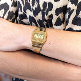 WW2894 Casio Vintage Super Slim Digital Golden Chain Watch A700WEVG-9ADF