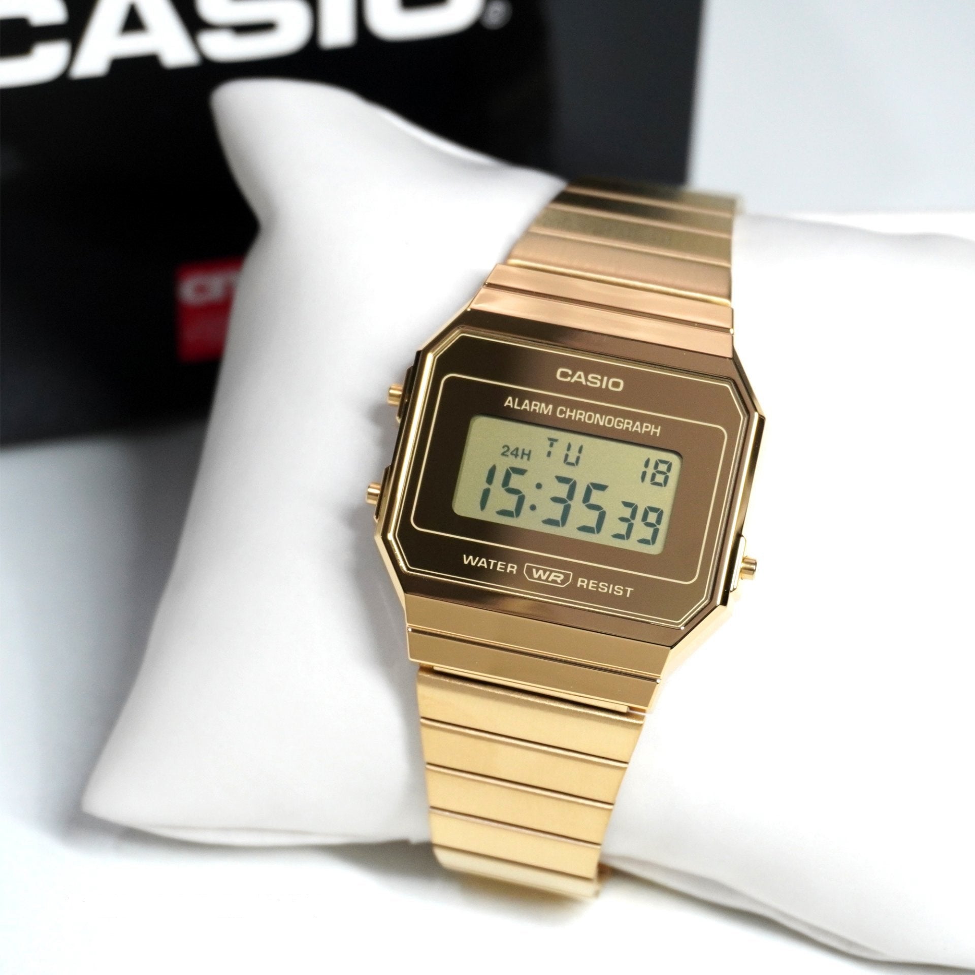 WW2894 Casio Vintage Super Slim Digital Chain Watch A700WEVG-9ADF