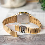 WW2894 Casio Vintage Super Slim Digital Golden Chain Watch A700WEVG-9ADF