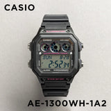 WW1420 Casio Youth Illuminator World Time Resin Belt Watch AE-1300WH-1A2VDF