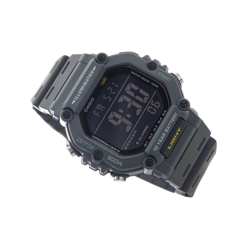 WW2998 Casio Youth Dual Time Digital Resin Belt Watch AE-1600H-8BVDF