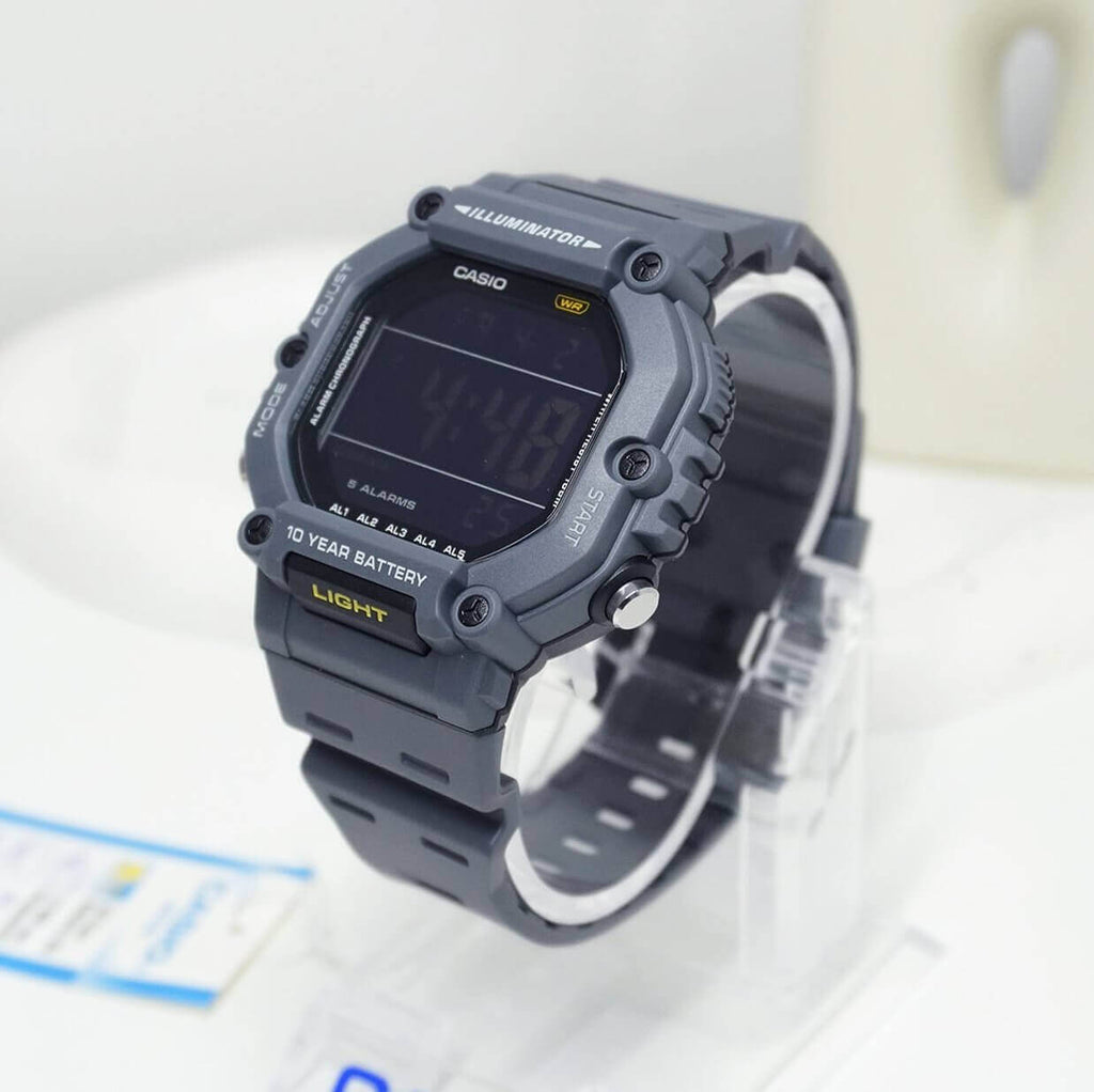 WW2998 Casio Youth Dual Time Digital Resin Belt Watch AE-1600H-8BVDF