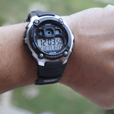 WW0018 Casio Youth World Time Digital Resin Belt Watch AE-2000W-1AVDF