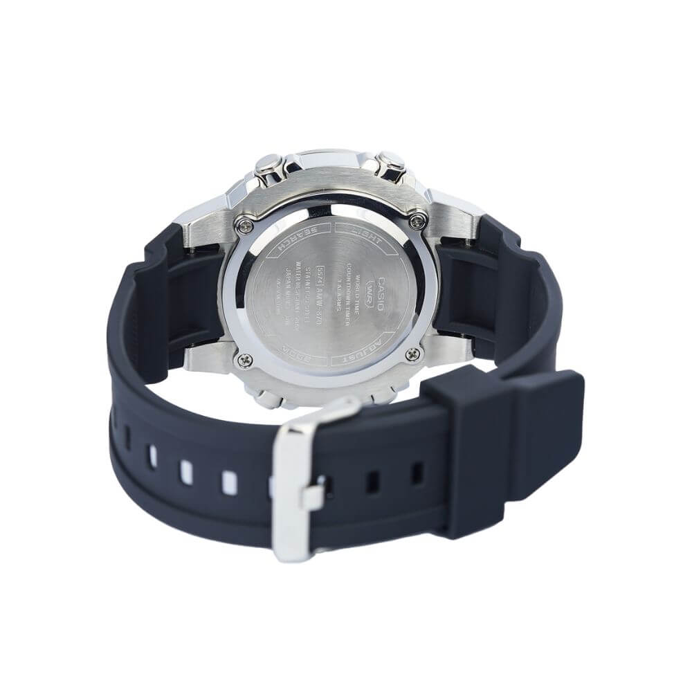 WW3014 Casio Standard Dual Time Resin Belt Watch AMW-870A-2AVDF
