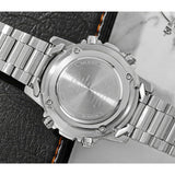 WW2607 Casio Standard Illuminator Dual Time Stainless Steel Chain Watch AMW-880D-2A2VDF