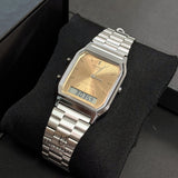 WW3096 Casio Vintage Dual Time Chain Watch AQ-230A-4AMQYDF