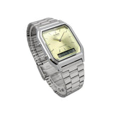 WW3097 Casio Vintage Dual Time Chain Watch AQ-230A-9AMQYDF