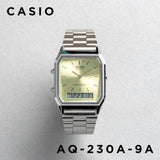 WW3097 Casio Vintage Dual Time Chain Watch AQ-230A-9AMQYDF