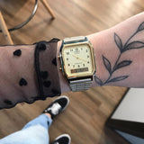 WW1827 Casio Vintage Dual Time Chain Watch AQ-230GA-9BMQ