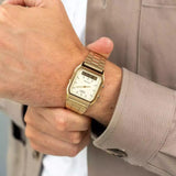 WW1828 Casio Vintage Dual Time Chain Watch AQ-230GA-9DMQ